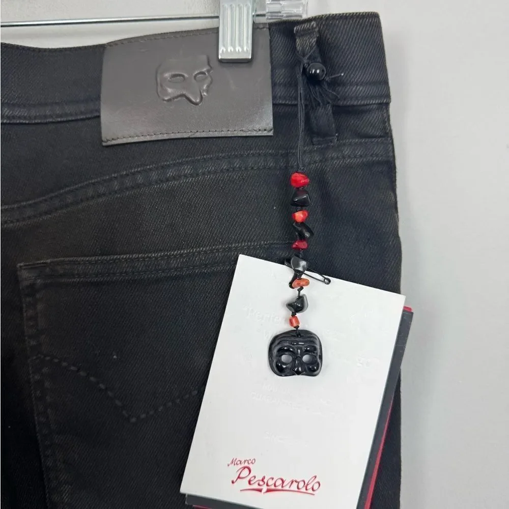 MARCO PESCAROLO | NEW Dark Green Neramo Denim Jeans Men’s Size 52R (US 36)